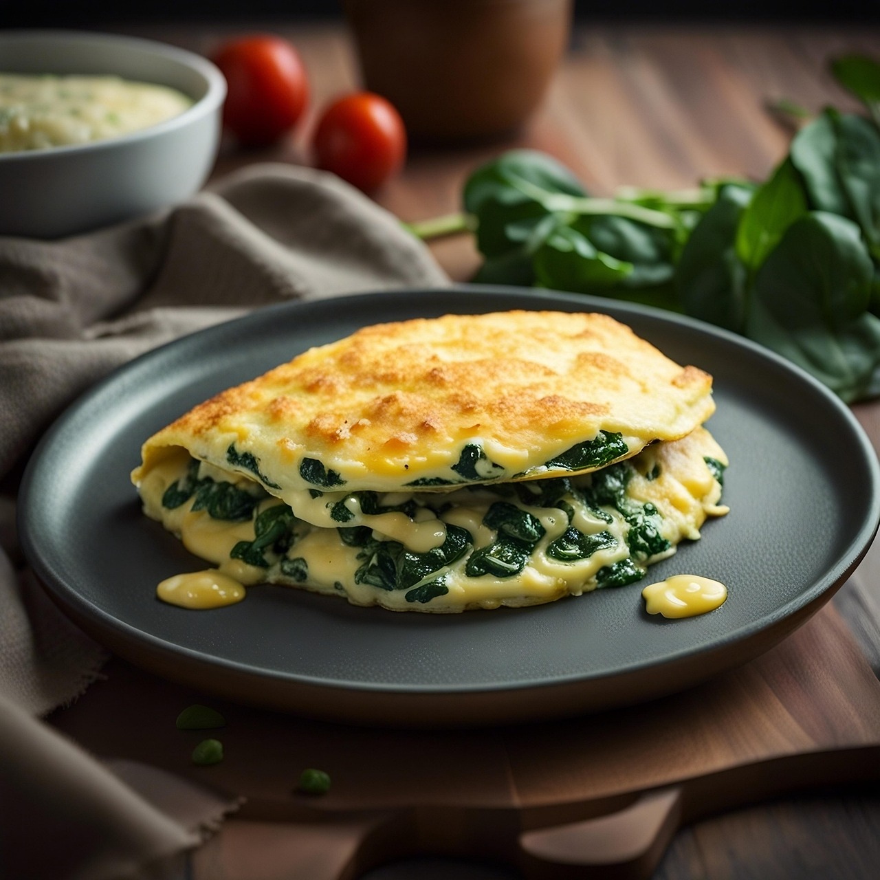 Омлет с ветчиной и сыром