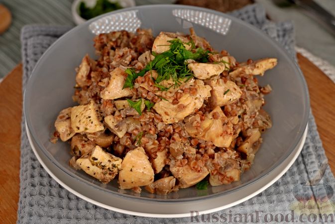 Гречка с курицей